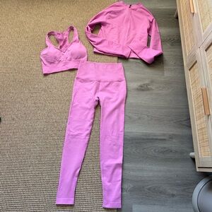 JoyLab Pink 3 piece workout set